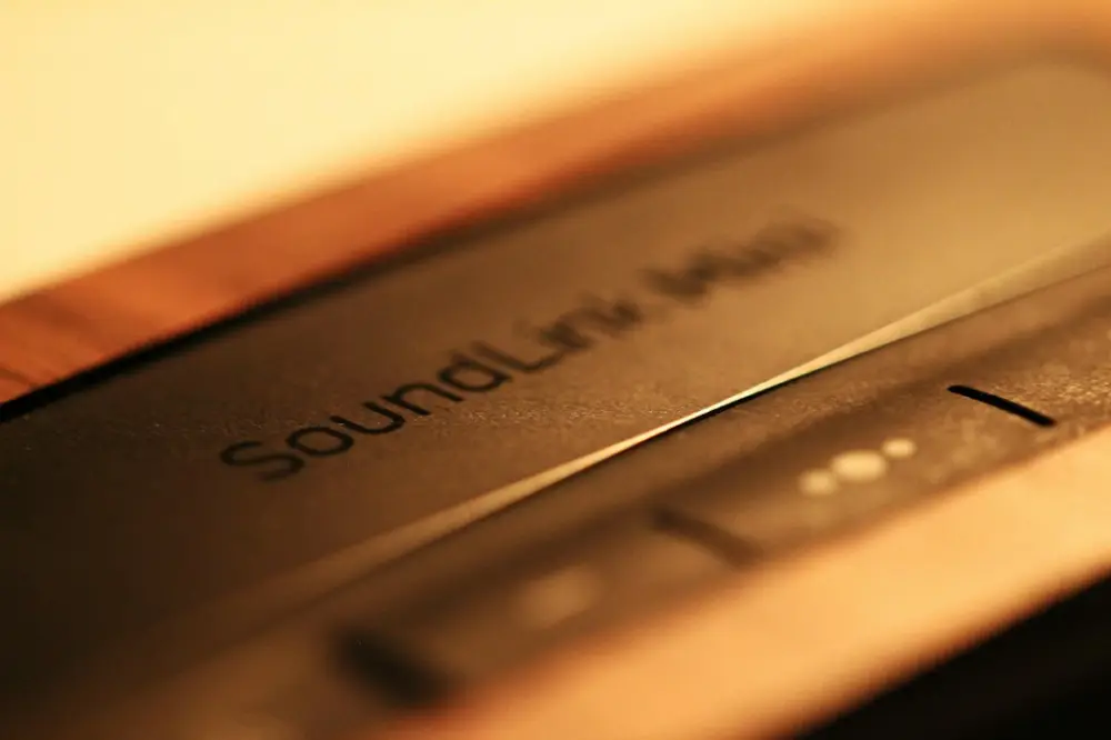 A close up of a sound mill on a table, illustrating sound and ideas